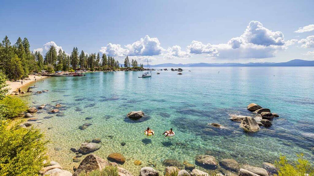 view of lake tahoe east shore beach