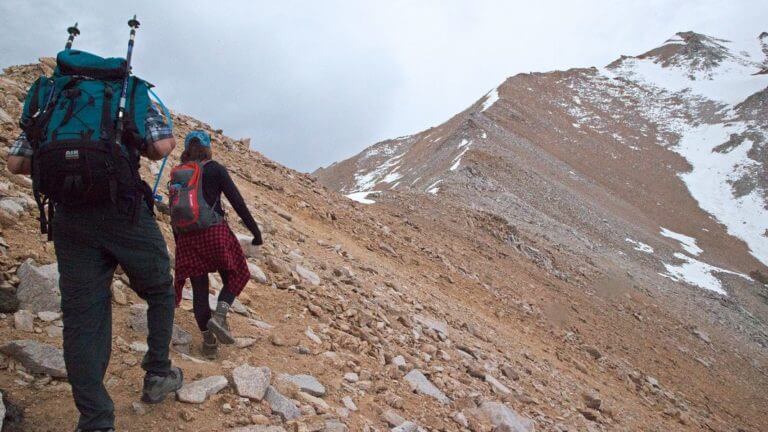 hikers on inyo national forest