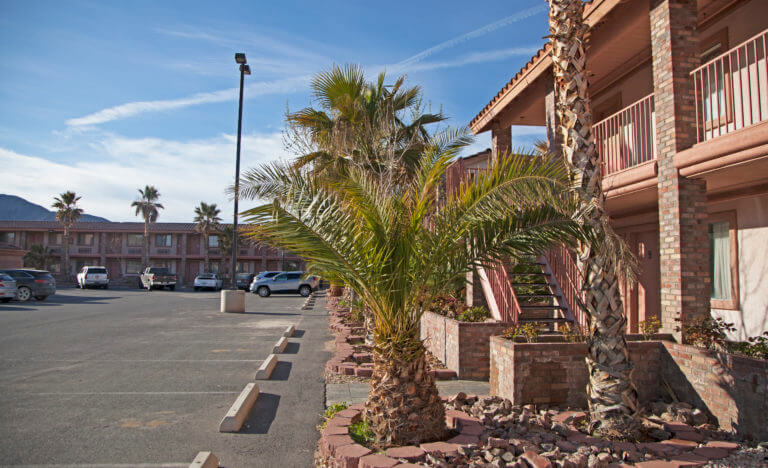 death valley inn parking lot