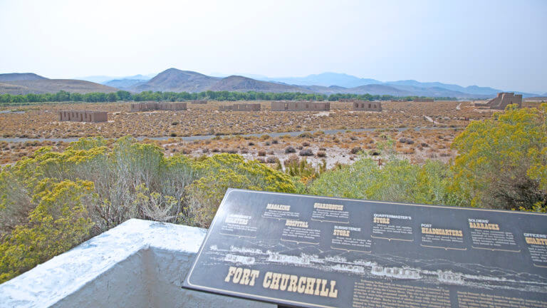 views from Fort Churchill State Historic Park