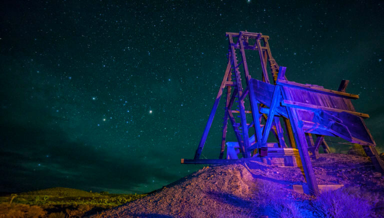 Gold Point Ghost Town nevada sky