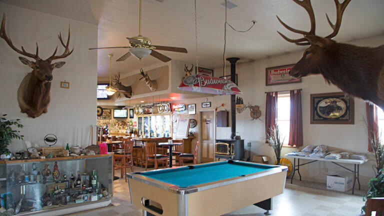 billiards table at cold springs station