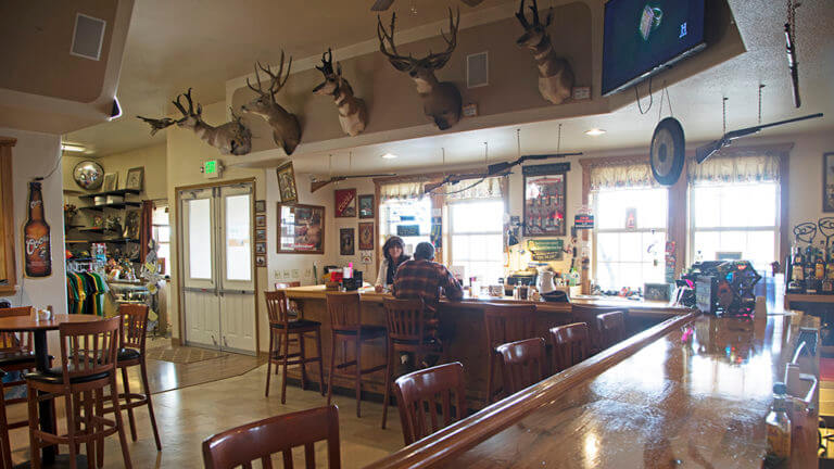 bar top at the cold springs station