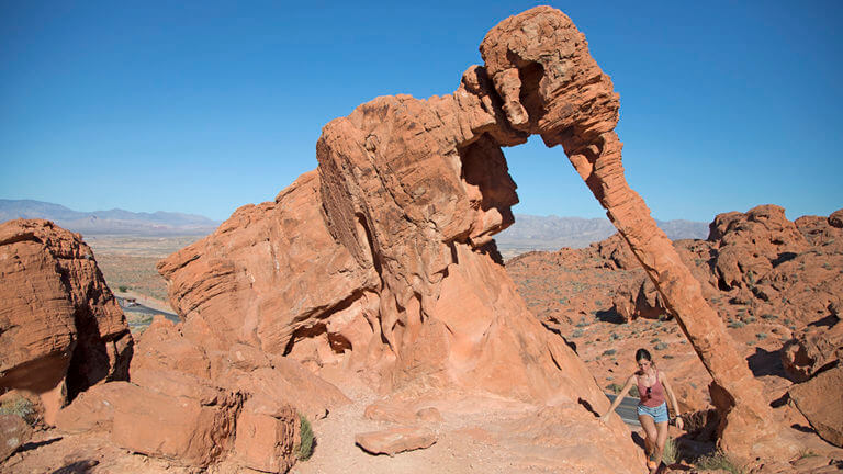 valley of fire state park and elephant rock