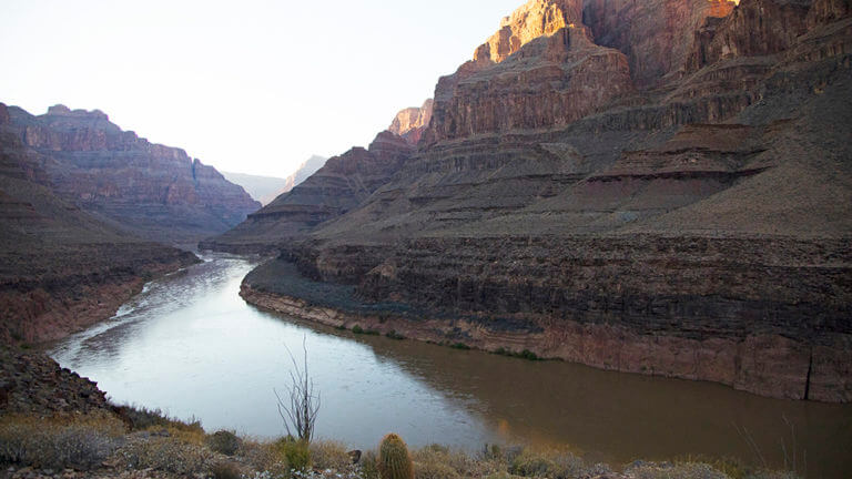 colorado river at base of grand canyon