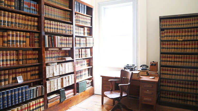 library in million dollar courthouse