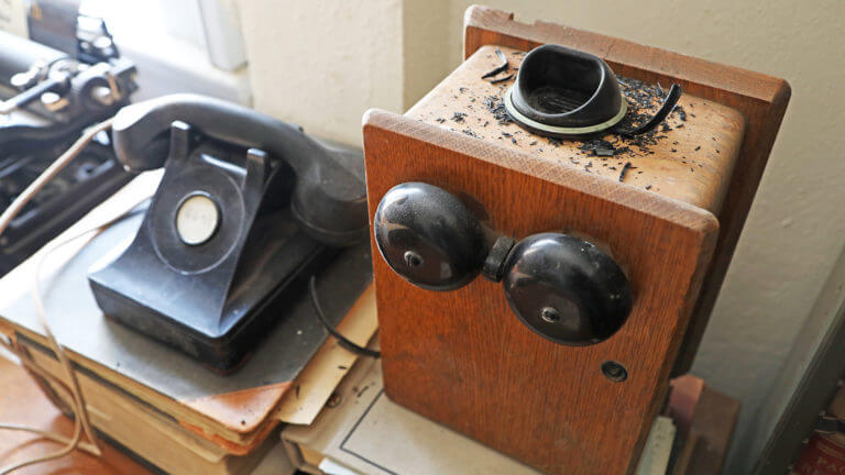 old phone in million dollar courthouse