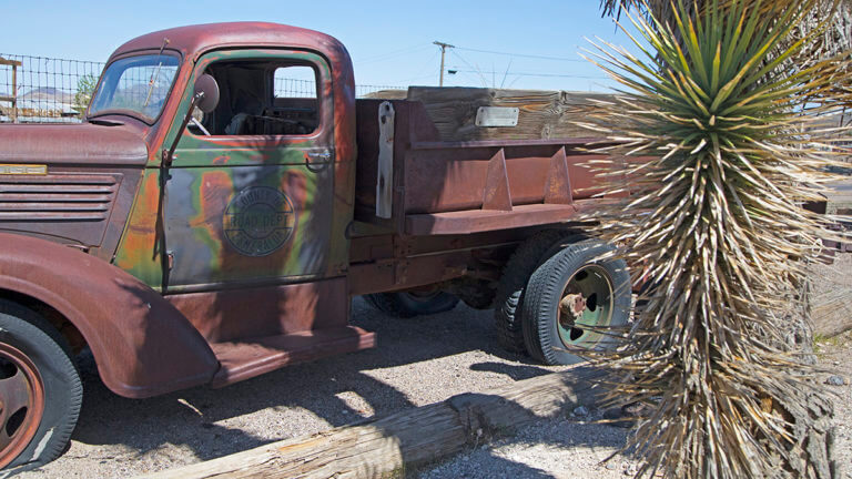 work truck at goldfield historic equipment park