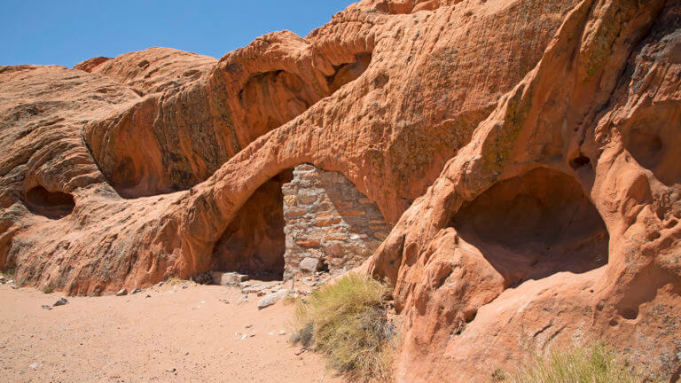 Red rock formations in Gold Butte