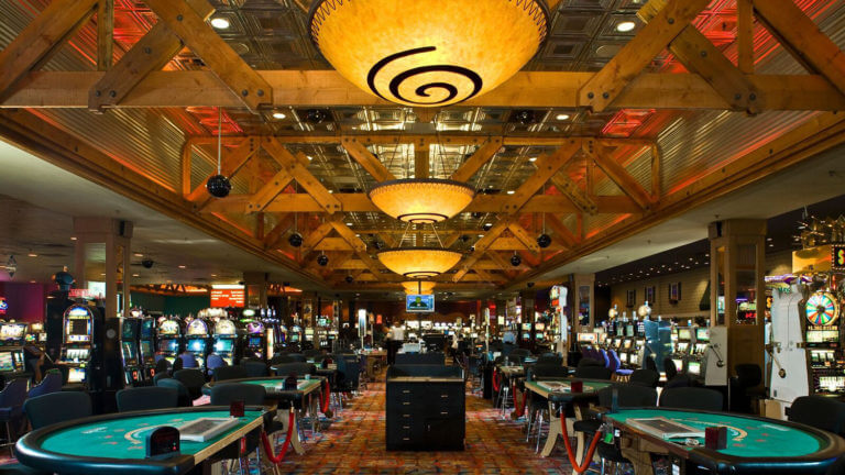 Casino floor at eureka resort