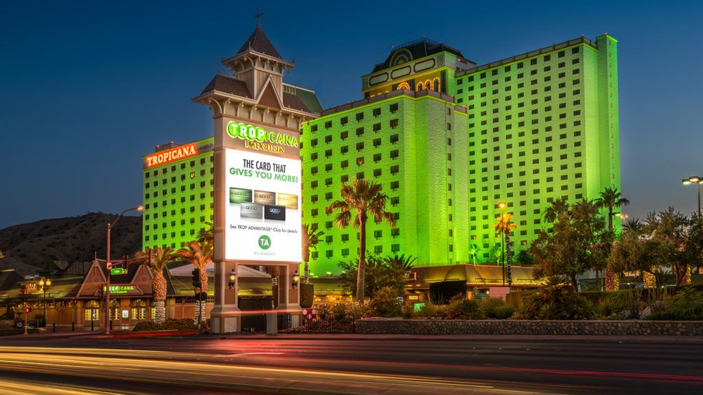 tropicana laughlin hotel & casino at night