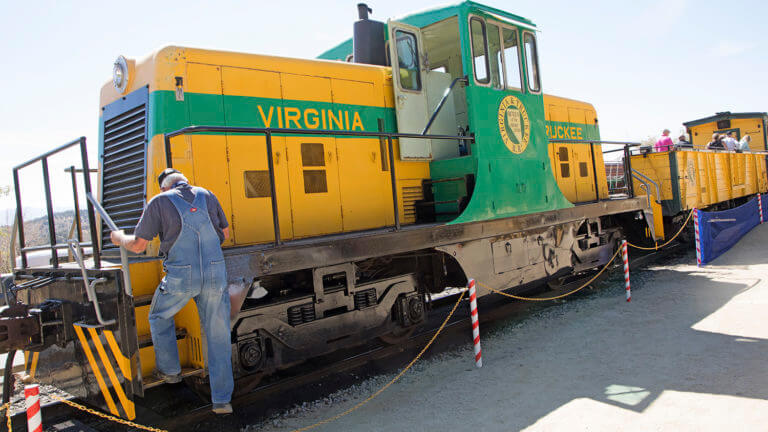 worker on virginia & truckee railroad