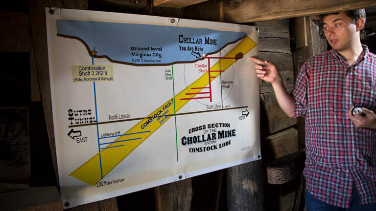 map of the chollar mine