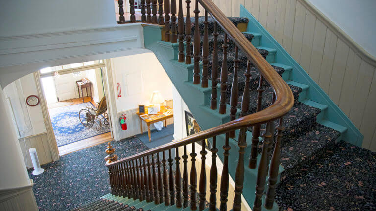 winding stairs at saint marys art center