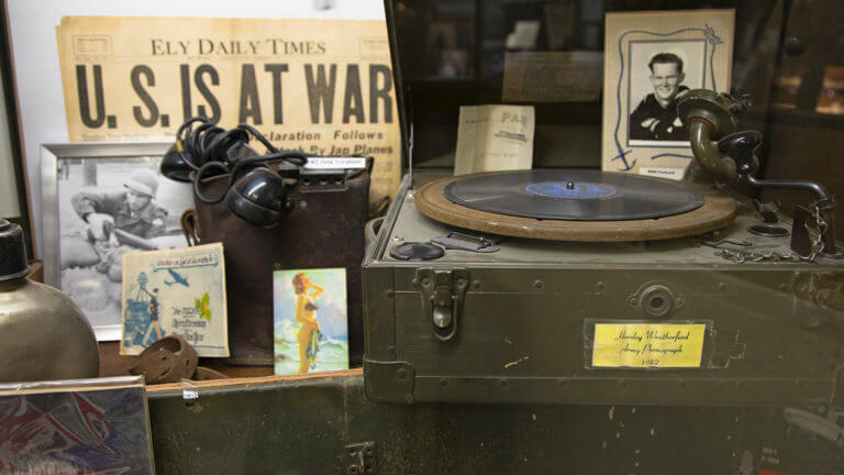 ww2 memorabilia at white pine public museum