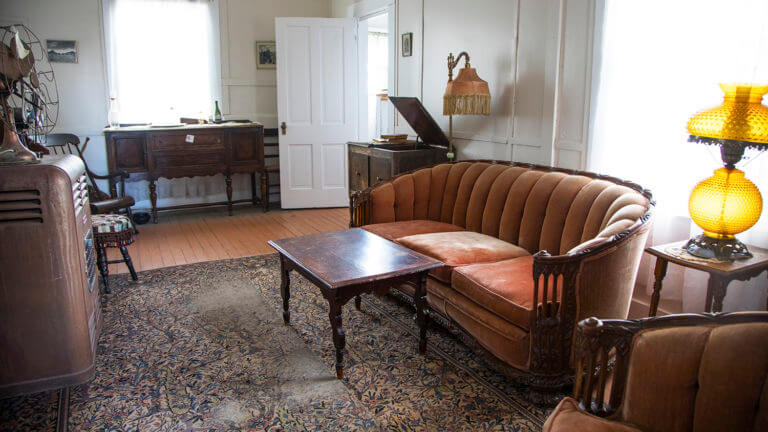 furniture at white pine public museum