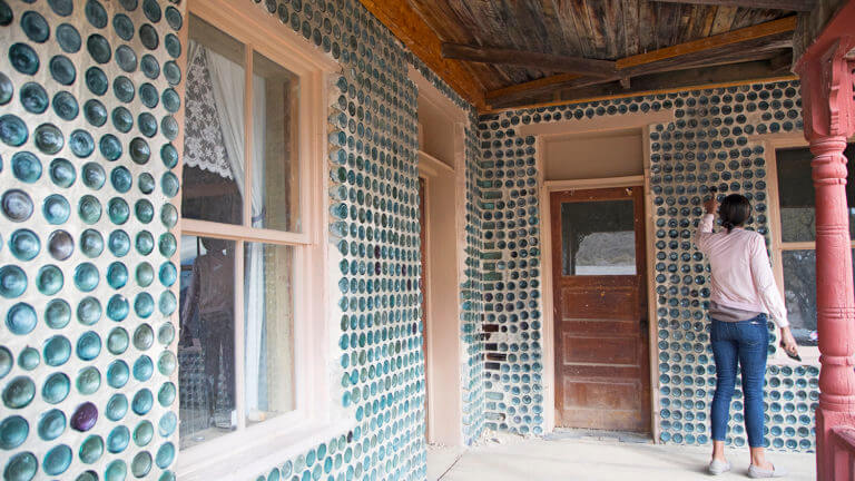 historic Rhyolite Ghost Town building