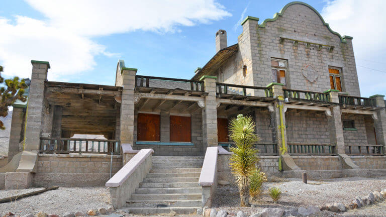 Rhyolite Ghost Town building