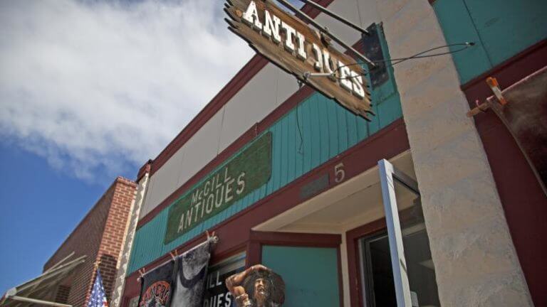 storefront of mcgill antiques and collectibles