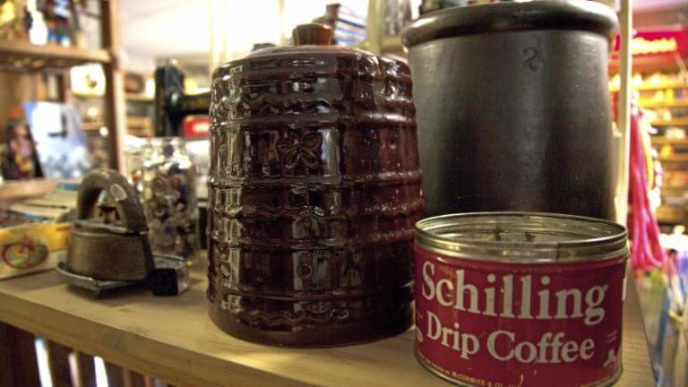 ,coffee- products at mcgill antiques and collectibles