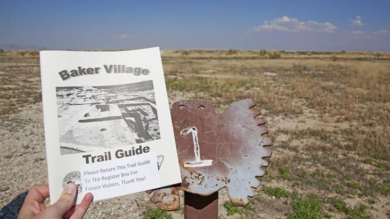 trail guide for baker archaeological site