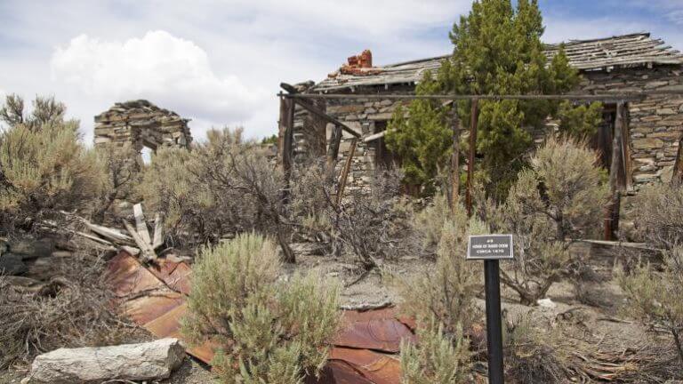 ruins at belmont ghost town