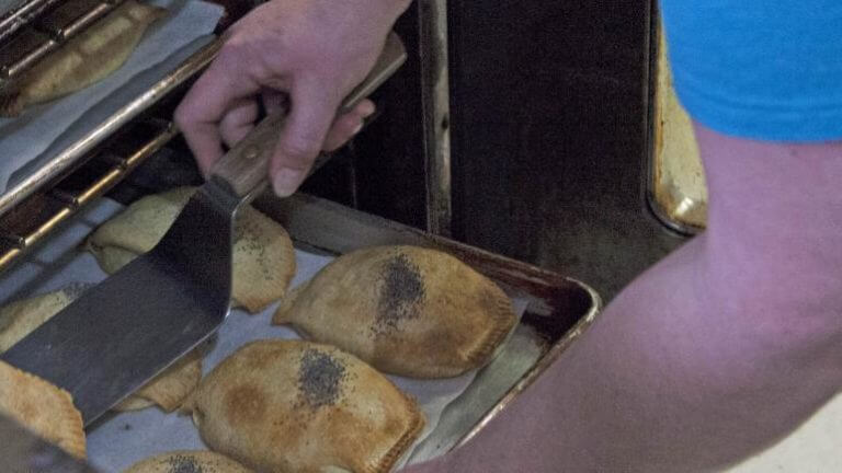 pies being baked