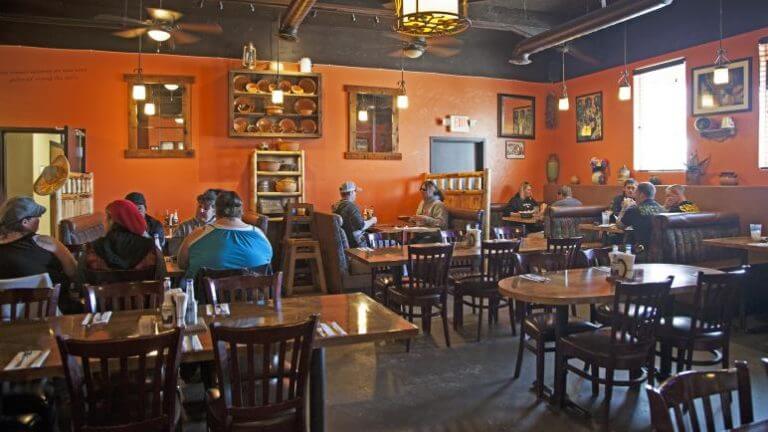 dining area at chihuahuas restaurant