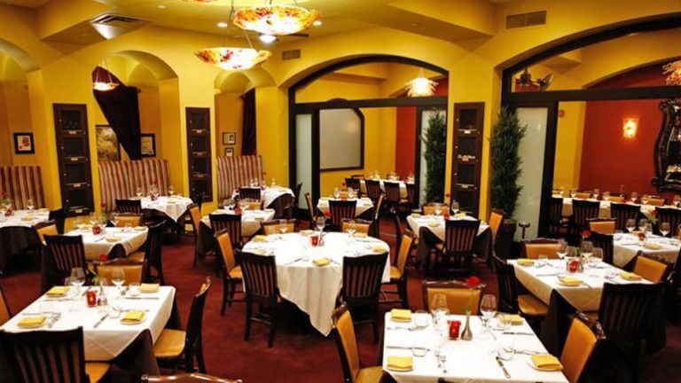 table at Ferraro's Italian Restaurant & Wine Bar