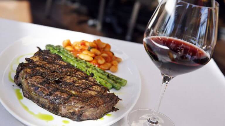 steak at Ferraro's Italian Restaurant & Wine Bar