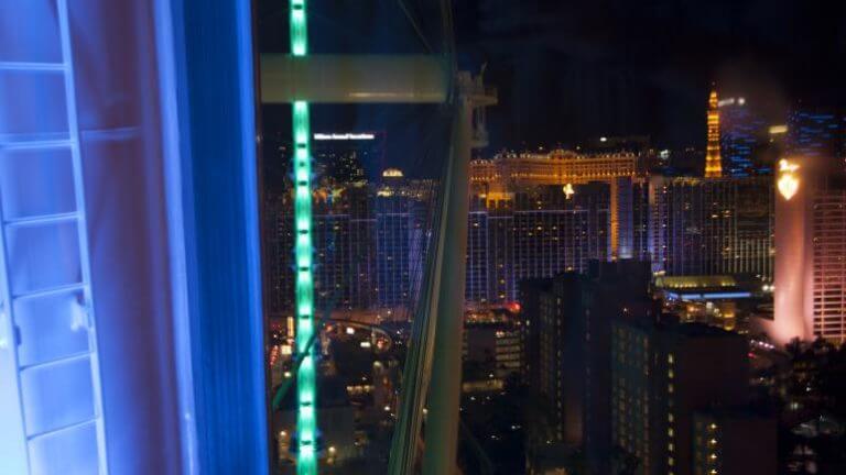 view from the high roller at the linq