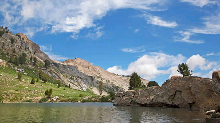 lake in lamoille canyon & ruby mountains