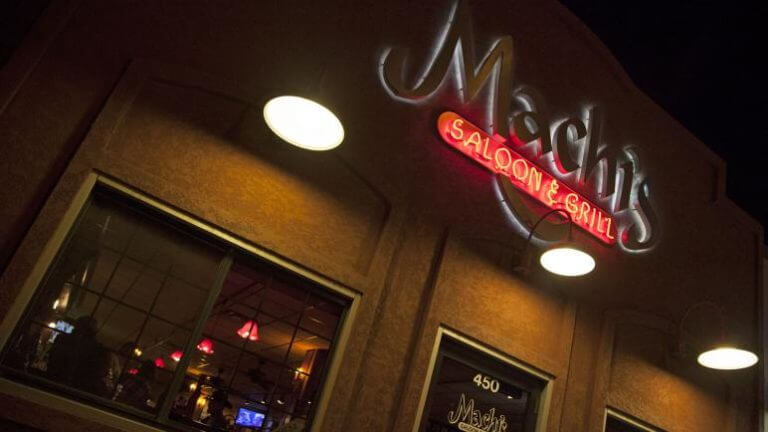 machis saloon and grill sign