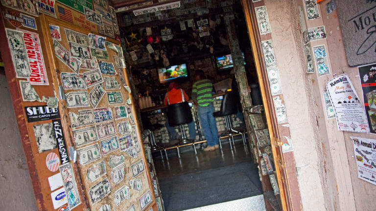 entrance to mountain springs saloon