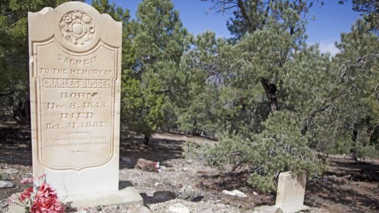 tombstone at osceola ghost town