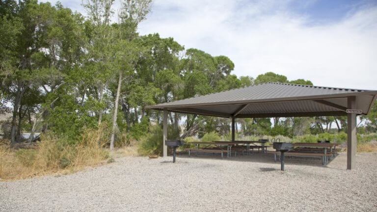 covered picnic area at pahranagat national wildlife refuge