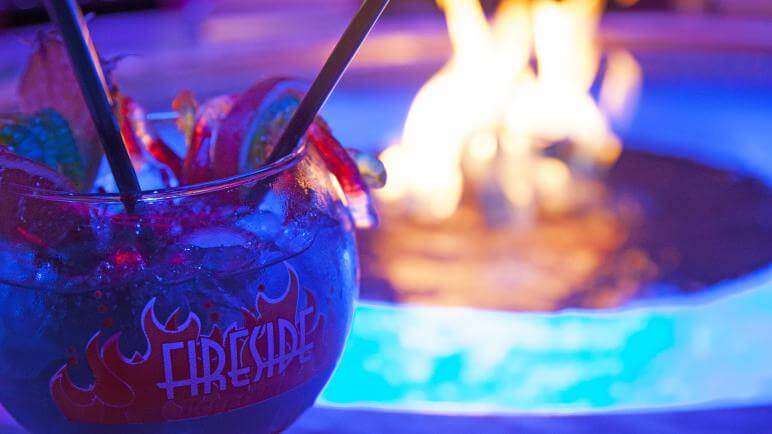 fireside drinks at the peppermill reno resort spa casino