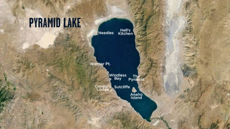pyramid lake map