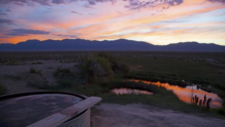 spencer hot springs at night