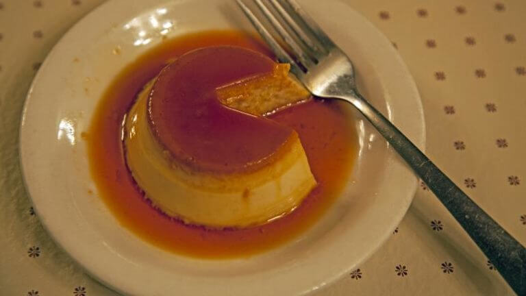 flan dessert dish at the star hotel in elko