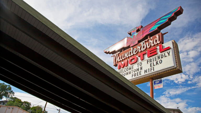 thunderbird motel sign