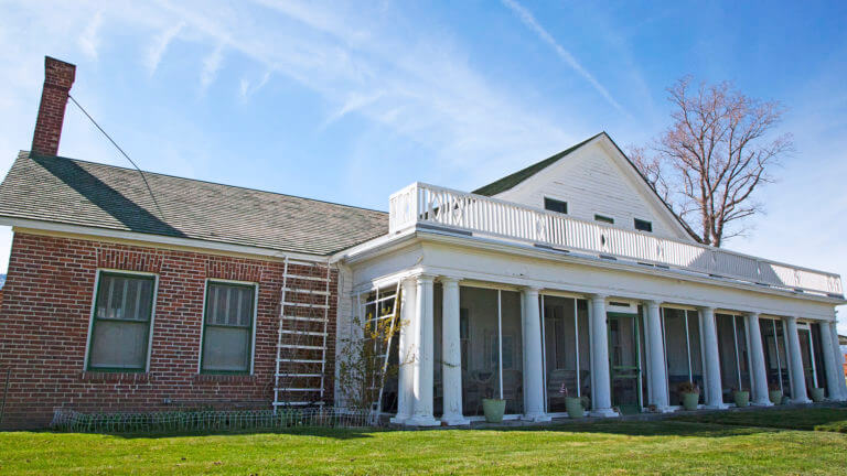 front of dangberg house