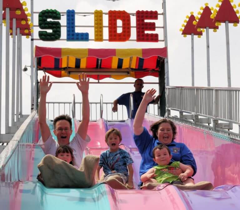 slide at Las Vegas Mini Grand Prix