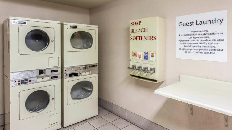 laundry room at the comfort inn and fallon naval air station