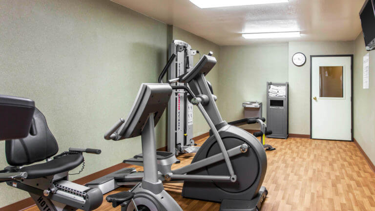 fitness room at the comfort inn and fallon naval air station