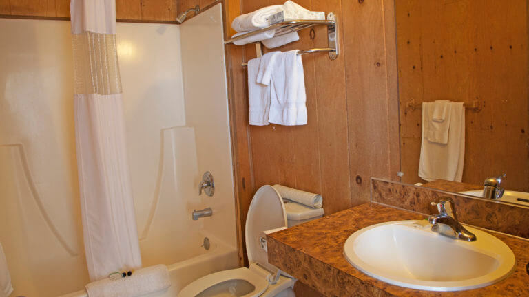 guest bathroom at denio junction