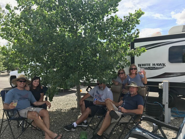 campers at the new frontier rv park