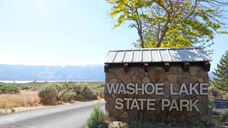 entrance to washoe lake state park