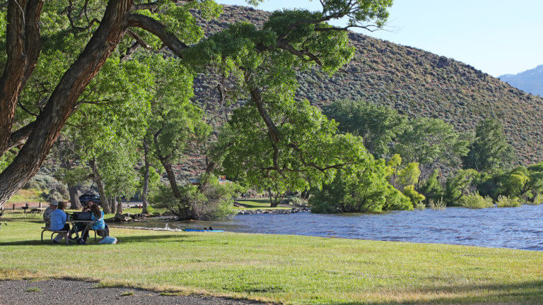 lakeshore of east lake campground