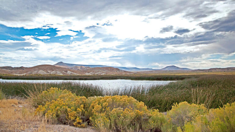 lake at high desert nevada